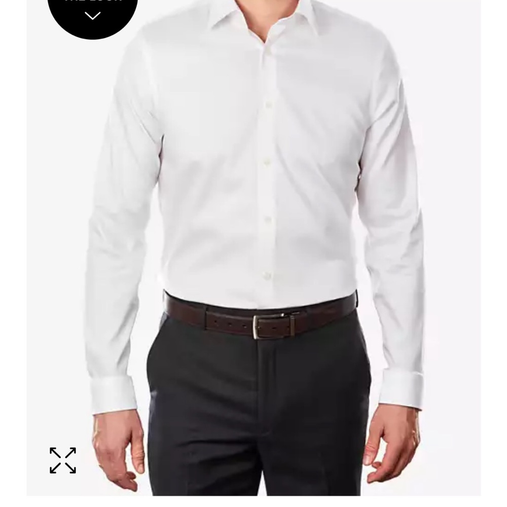 Non iron Micheal lord dress shirt button up